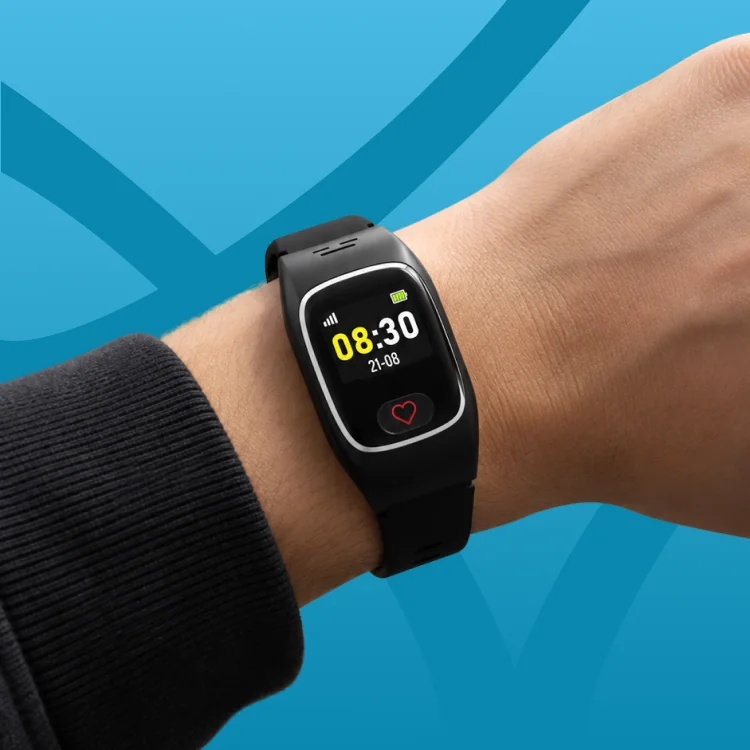 Notruf-Smartwatch am Handgelenk